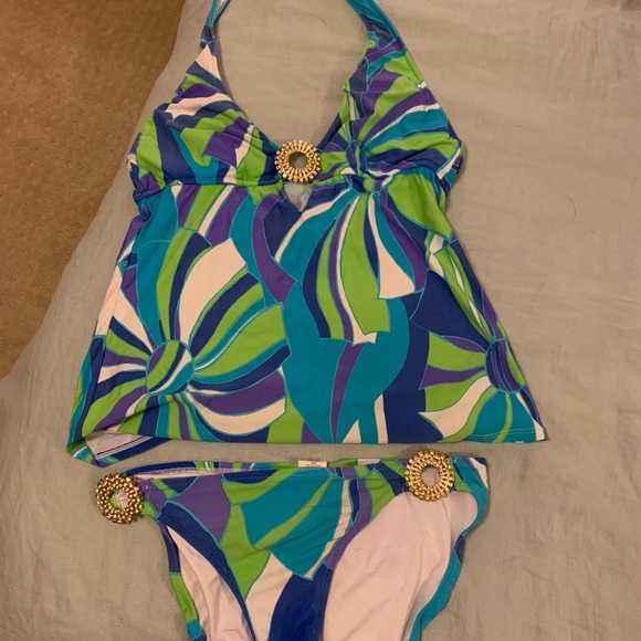 Trina Turk tankini bathing suit - Picture 1 of 4